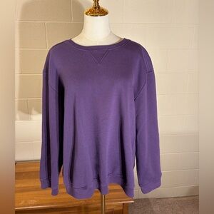 Karen Scott Deep Purple Sweatshirt